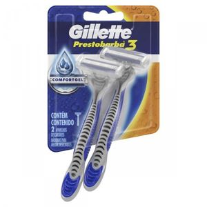 Aparelho de Barbear Gillette Prestobarba 3 2 Unidades