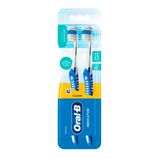Escova Dental Oral B Indicator Plus Nº 35 Macia, 1 Unidade, Azul Kit com 2 unidades