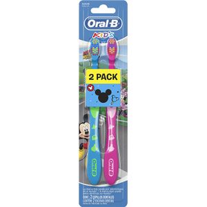 Escova Dental Macia Mickey Oral-B Kids 2 Unidades