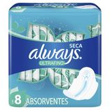 Absorvente Always Active Ultrafino Com Abas com 8 unidades