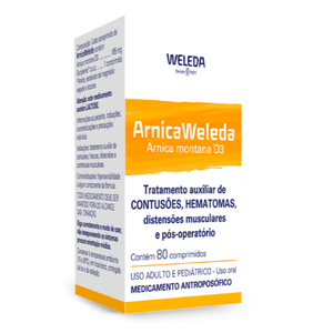 Arnica 185mg Comprimido - Caixa com 80 Comprimidos