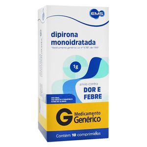 Dipirona 1g Comprimido - Caixa com 10 Comprimidos