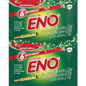 Sal de Fruta Eno 2.13g + 2.31g + 0.5g Pó Efervescente Sabor Guaraná   2 Sachês com 5g