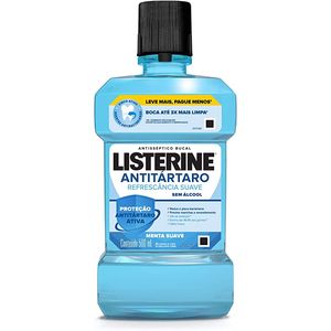 Enxaguante Antisséptico Bucal Listerine Tartar Control Zero Álcool Menta Suave com 500mL