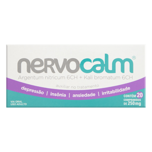 Nervocalm 6CH + 6CH Comprimido - Caixa com 20 Comprimidos