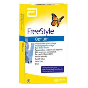 Tiras Reagentes para Glicemia 50 Unidades Freestyle Optium