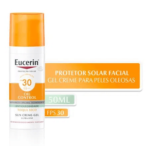 Protetor Solar Facial FPS30 Eucerin Oil Control 50mL