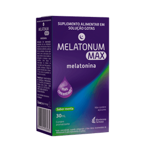 Melatonum Max Melatonina Sabor Menta Gotas 30ml