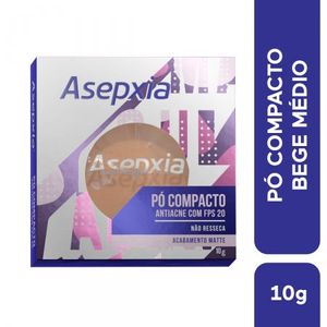 Asepxia Antiacne Bege Médio FPS20 10G