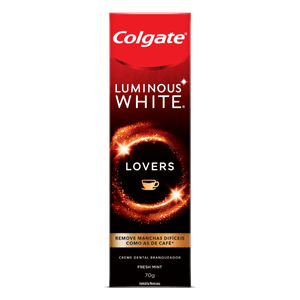 Creme Dental Branqueador Fresh Mint Colgate Luminous White Lovers Caixa 70G