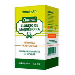 Cloresil Cloreto de Magnésio PA 500mg 60 Cápsulas