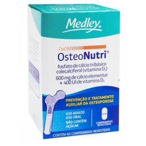 Osteonutri 600mg + 400UI Comprimido Revestido - Frasco com 60 Comprimidos