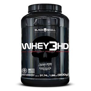 Whey 3hd Black Skull morango, 900g