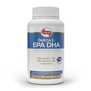 Ômega 3  Epa DHA Vitafor Pote 120 Cápsulas