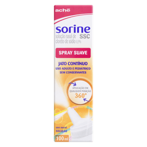 Sorine SSC 0,9 % Solução Nasal em Spray Suave Jato Contínuo 100 mL