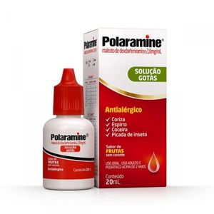 Polaramine 2.8MG/ML Solução oral (gotas) - Frasco com 20 mL