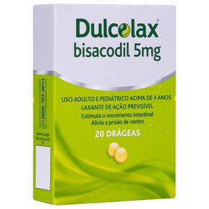 Dulcolax 5MG Comprimido revestido - Caixa com 20 Drágeas