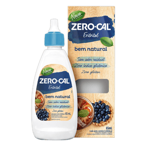 Adocante Zero-Cal Eritritol Liquido 1 unidade com 65mL