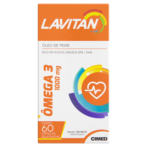 Lavitan Ômega-3 1000mg 60 Cápsulas Gelatinosas