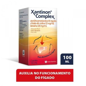 Xantinon Complex 40MG/ML + 53MG/ML + 50MG/ML Solução oral - Frasco de Vidro com 100 mL