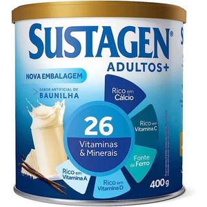 Sustagen Adultos + Sabor Baunilha Lata 400G