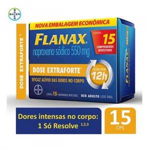 Flanax 550MG Comprimido revestido - Caixa com 15 Comprimidos