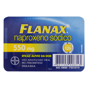 Flanax 550MG Comprimido revestido - Blíster com 2 Comprimidos