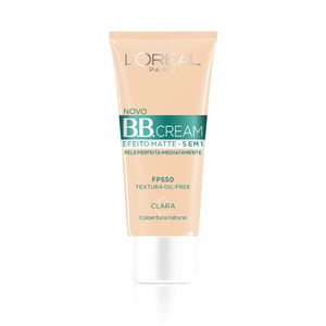 BB Cream L'oréal Paris Efeito Matte 5 em 1 L'Oréal FPS 50, clara com 30mL