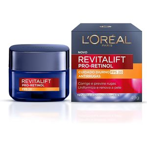 Creme L'Oréal Paris Revitalift Pro Retinol Cuidado Diurno FPS20 Antirrugas 49g