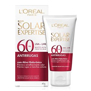 Protetor Solar Facial FPS60 L'oréal Solar Expertise Antirrugas 40G