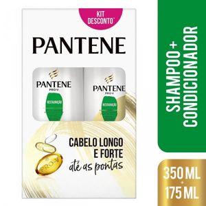 Kit Shampoo 350mL + Condicionador 175mL Pantene Restauração