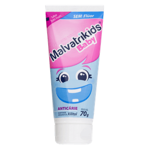 Gel Dental Infantil Malvatrikids Baby Sem Fluor 70g