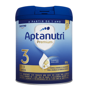 Fórmula Infantil Aptanutri Premium 3 Danone (1 a 3 anos) - Lata com 800g