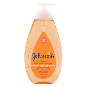 Sabonete Líquido de Glicerina da Cabeça aos Pés Johnson's Baby 750ml