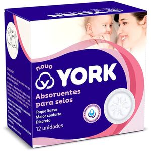 Absorventes para Seios York 12 Unidades