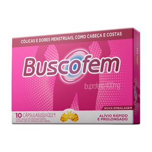 Buscofem 400mg - 10 Cápsulas Moles