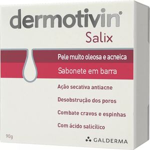 Dermotivin Salix Pele Oleosa Sabonete em Barra 90G