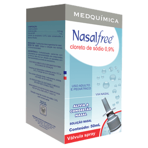 Nasalfree 9mg/mL Solução Nasal - Frasco com 50 mL