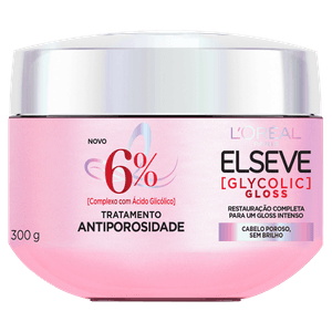 Creme de Tratamento Elseve Glycolic Gloss - Pote com 300g