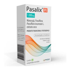 Pasalix PI 1000mg - Caixa com 20 Comprimidos Revestidos