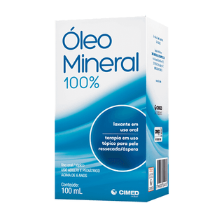 Óleo Mineral 100% - Frasco com 100mL