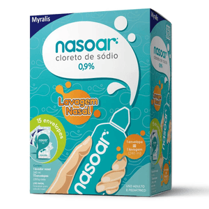 Nasoar 0.9% Refil com 15 Envelopes + Frasco