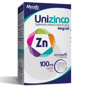 Unizinco 4mg/mL Solução Oral - Frasco com 100mL