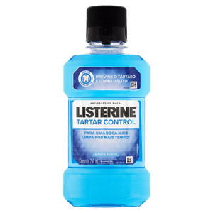 Enxaguante Bucal Menta Suave Listerine Tartar Control Frasco 250ml