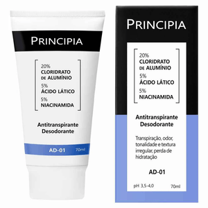 Antitranspirante Desodorante Principia AD-01 - Bisnaga com 70mL