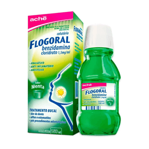 Flogoral 1.5mg/mL Sabor Menta - Frasco com 150mL + Copo Dosador