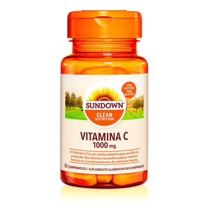 Vitamina C 1000mg Sundown Naturals com 30 Cápsulas