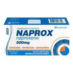 Naprox 500mg - Caixa com 20 Comprimidos