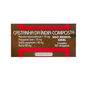 Castanha da India Composta Makrofarma com 30 Drágeas