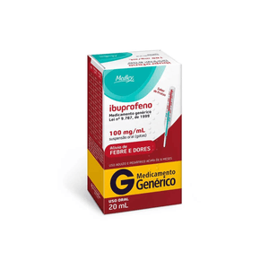 Ibuprofeno Suspensão Oral (Gotas) 100mg/mL   Frasco com 20mL